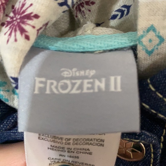 NWT Frozen 2 French terry Denim Jacket size 6 - Picture 5 of 6